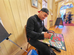Artist at Pop-Up Market in Old town Hall