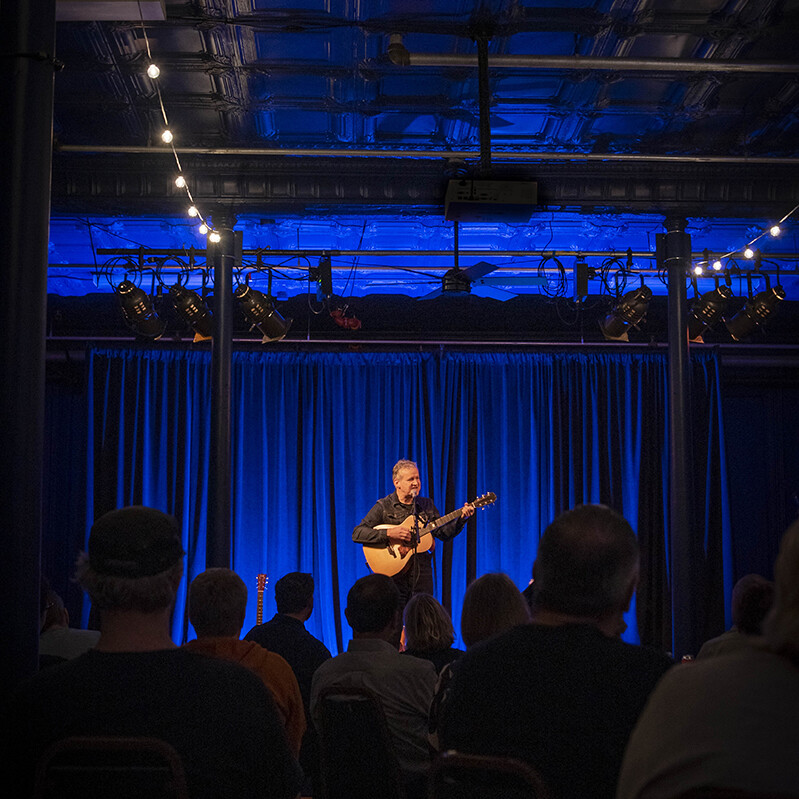 Concert performance on stage