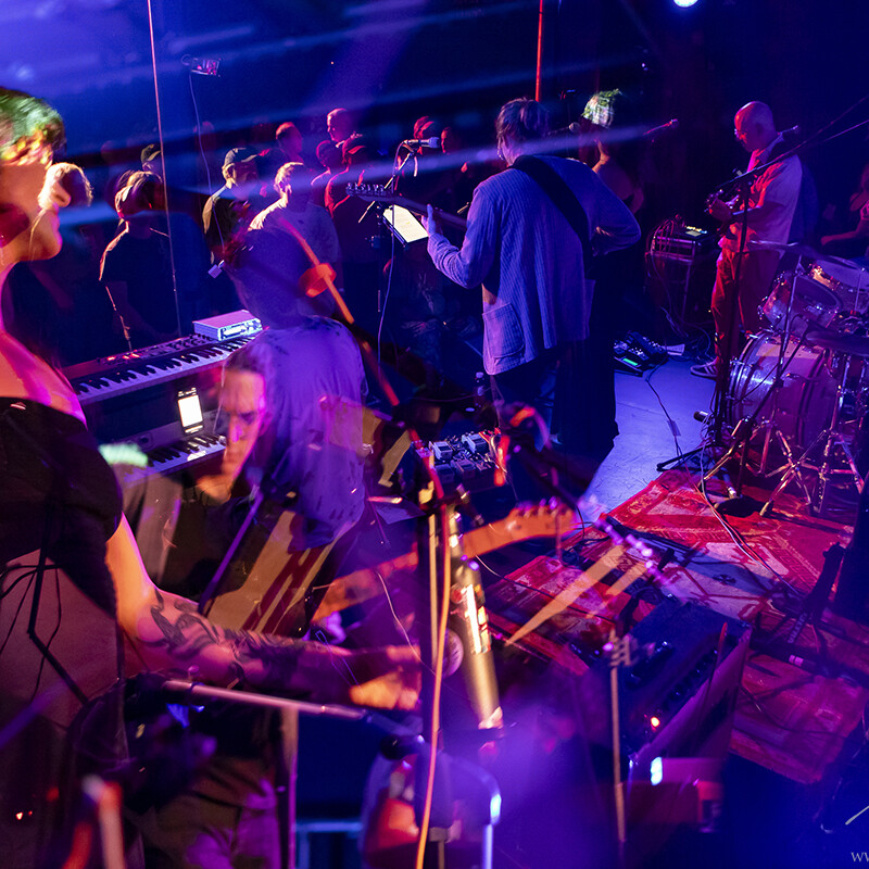 Psychedelic performance on stage